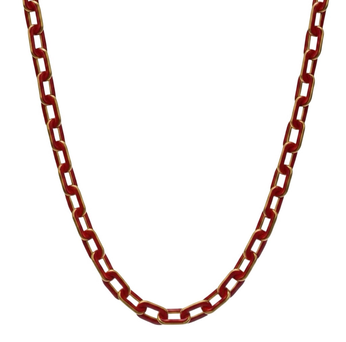 The Micro Minnie Enamel Chain Necklace