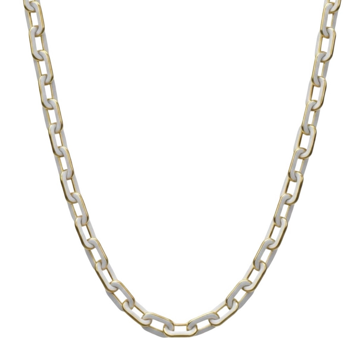 The Micro Minnie Enamel Chain Necklace