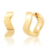 Gold Form Huggie Hoops