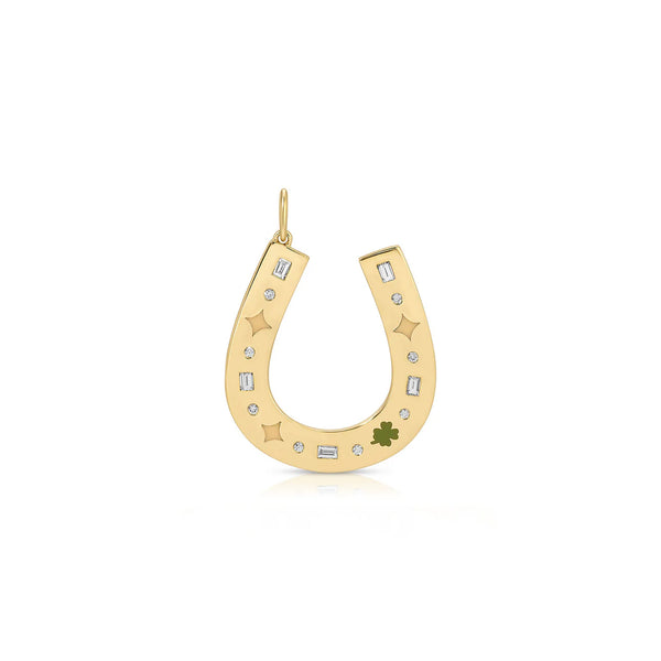 Jumbo Lucky Horseshoe Charm