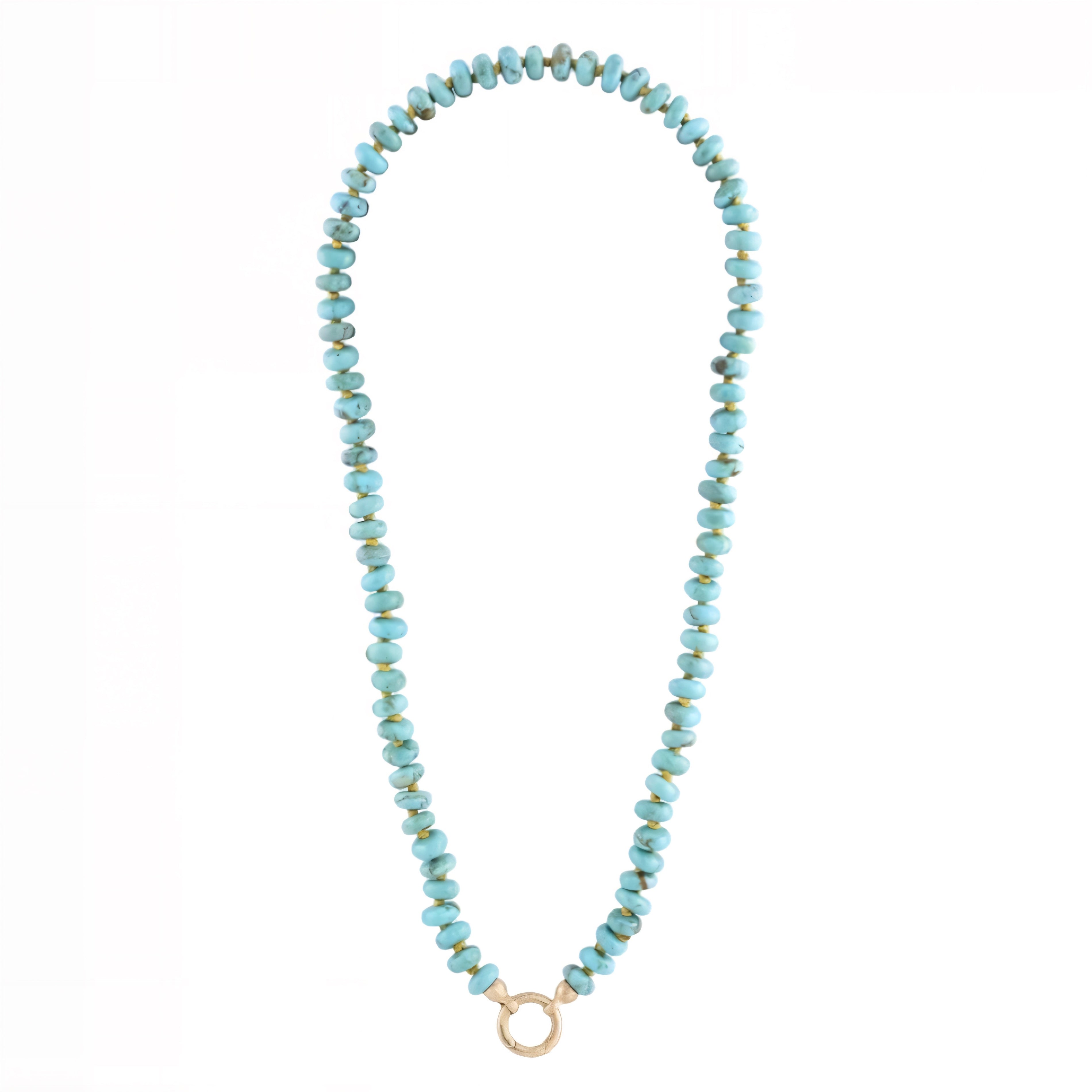 Turquoise Calla Beaded Necklace