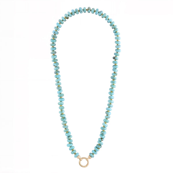 Turquoise Calla Beaded Necklace
