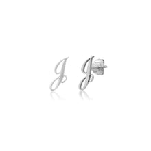 Mini Script Initial Stud Earring