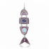 Segmented Gemstone Inlay Fish Charms