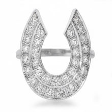 Rich Strike Diamond Horseshoe Statement Ring