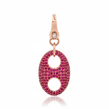 Pave Ruby Red Mariner Puff Charm
