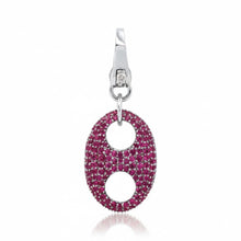 Pave Ruby Red Mariner Puff Charm