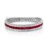 Pave Diamond & Gemstone Scales Stretch Bracelet