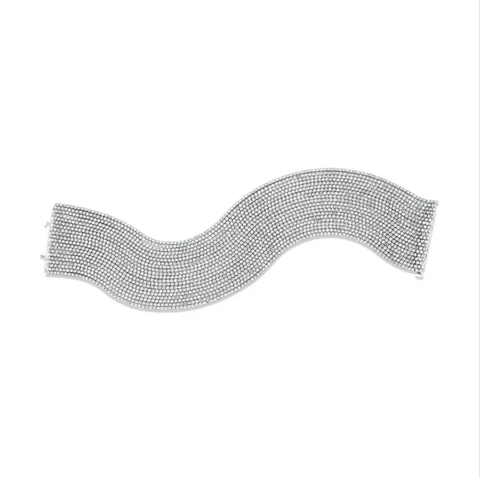 Twenty Diamond Thread Stacks Bracelet