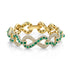 Diamond Pave & Emerald Baguette Infinity Bracelet