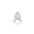 Diamond Baguette Initial Stud