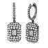Pave Diamond Baguette Drop Earrings
