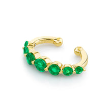 Gemstone or Diamond Gradual Round Ear Cuff