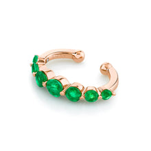 Gemstone or Diamond Gradual Round Ear Cuff