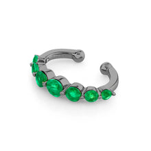 Gemstone or Diamond Gradual Round Ear Cuff