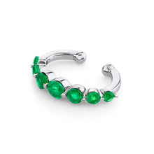 Gemstone or Diamond Gradual Round Ear Cuff