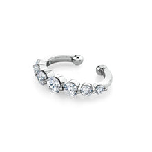Gemstone or Diamond Gradual Round Ear Cuff