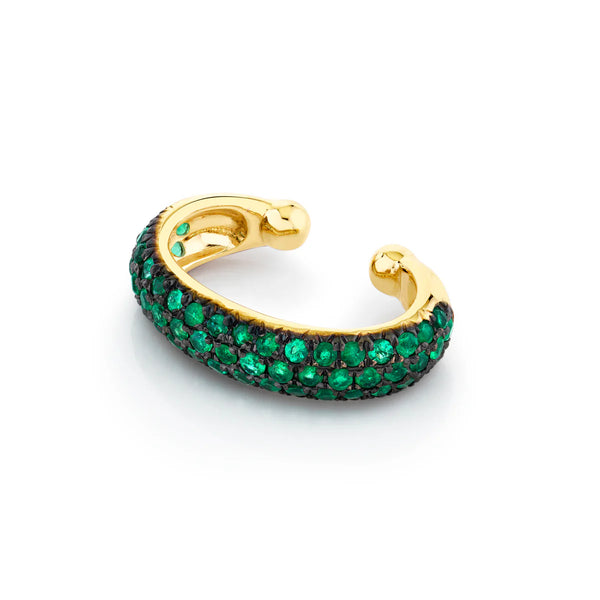Jumbo Pave Emerald Ear Cuff