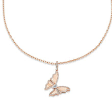 Diamond Butterfly Pendant Necklace
