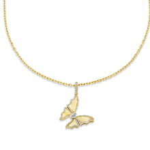 Diamond Butterfly Pendant Necklace
