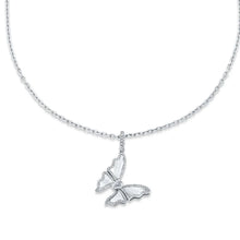 Diamond Butterfly Pendant Necklace