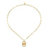 Pink Sapphire Radiant Deco Pendant Necklace