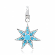 Gemstone Starburst Charm