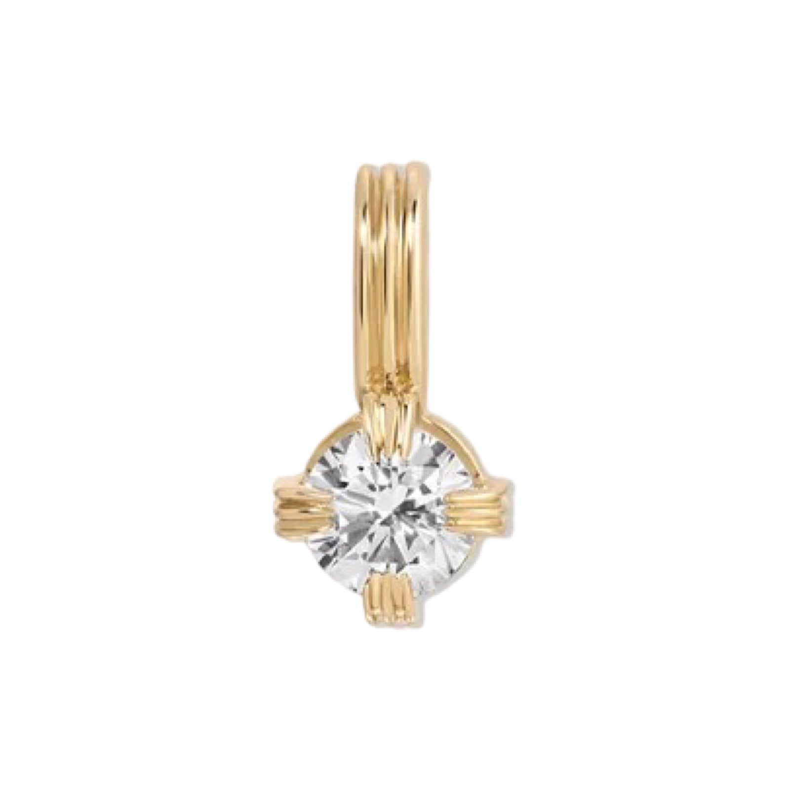 Groovy Mini Solitaire Gemstone Charm