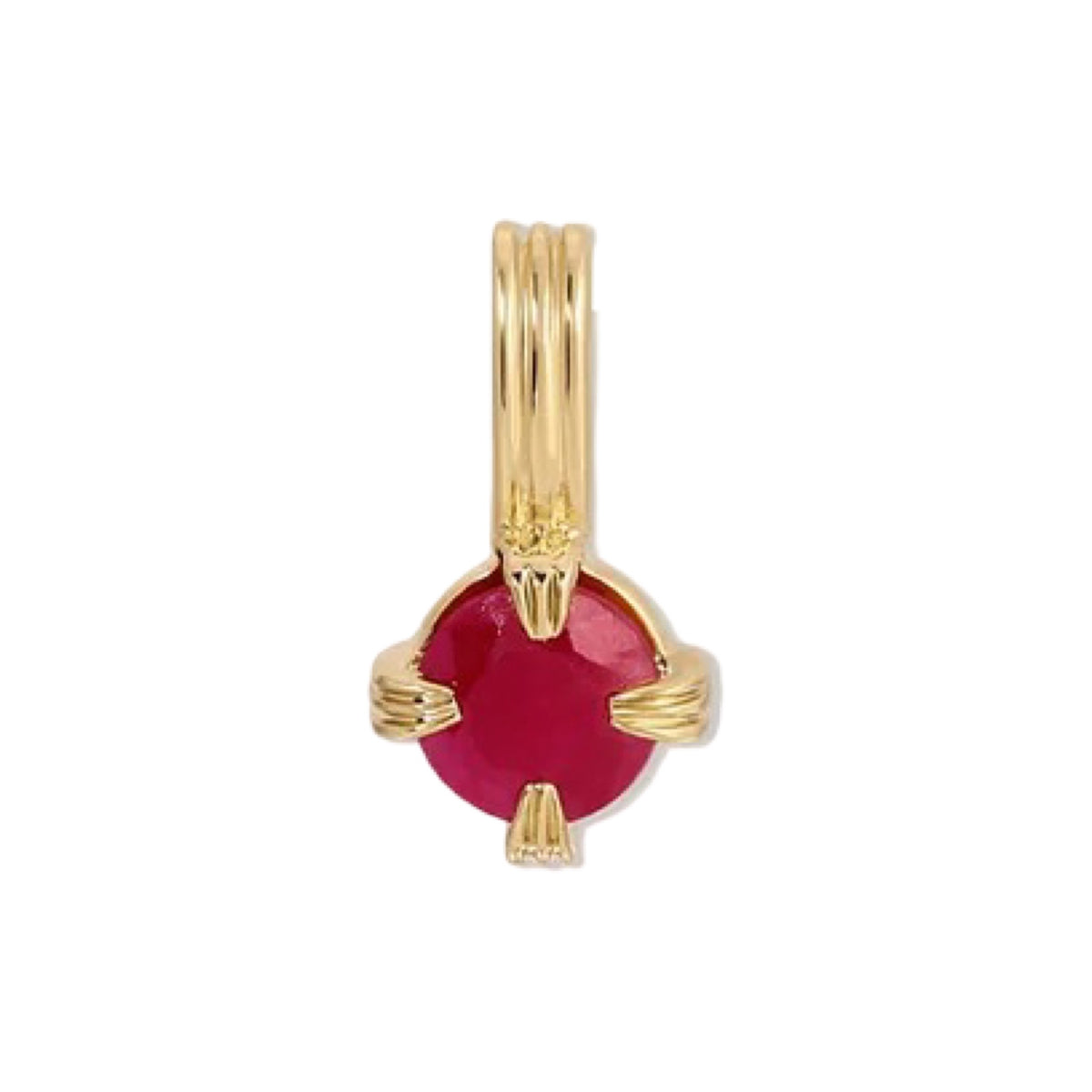 Groovy Mini Solitaire Gemstone Charm