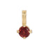Groovy Mini Solitaire Gemstone Charm