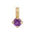 Groovy Mini Solitaire Gemstone Charm