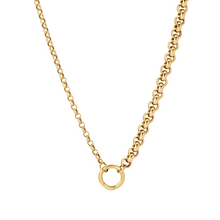 Half & Half Rolo Chain Necklace