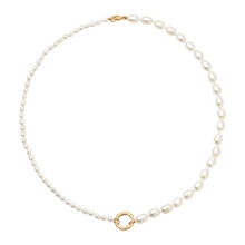 Half & Half Pearl Necklace