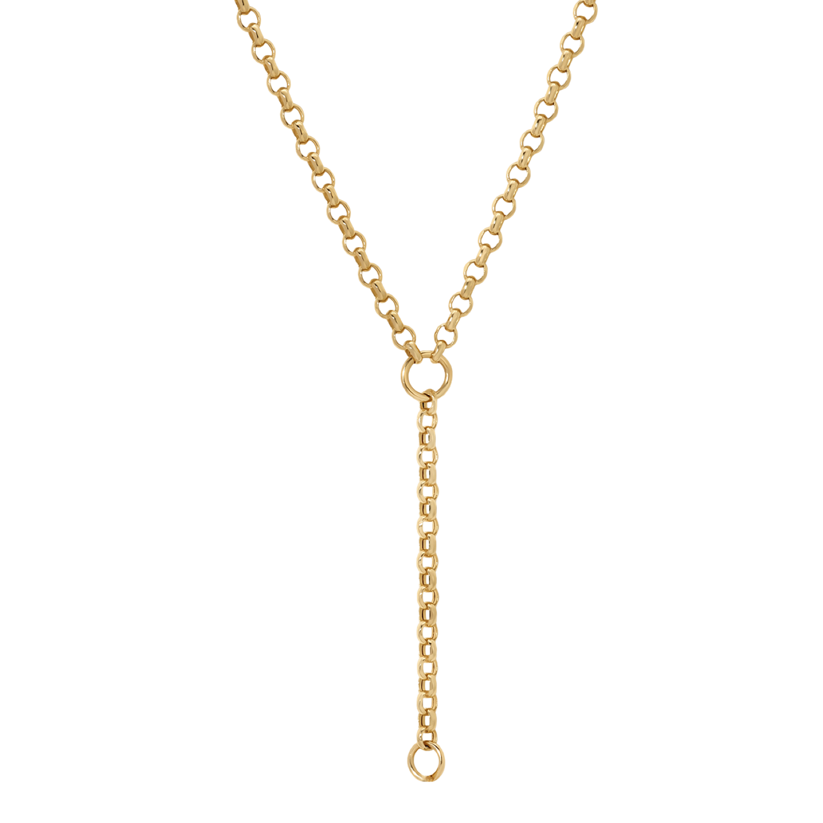 Rolo Chain Lariat Necklace