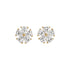 Lab Diamond Flower Stud Earrings