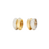 Mini Diamond Paire de Creoles Bouees Wide Huggie Hoop Earrings