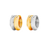 Paire de Creoles Bouees Wide Huggie Hoop Earrings
