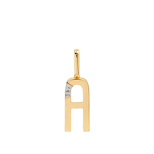 Clip-On Grandsize Ribbed Initial Charm
