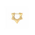 Small or Large Puffy Spike Star Hoop Earrings