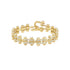 Gold Diamond Track Bracelet