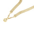 Wide Gold Mesh Chain Necklace