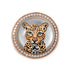 Hand Painted White or Black Mother of Pearl Feline Signet Ring