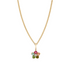 Tourmaline & Diamond or Turquoise Aurora Charm Necklace