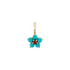 Tourmaline & Diamond or Turquoise Aurora Charm Necklace