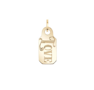Personalized Name It Price Tag Charm Necklace