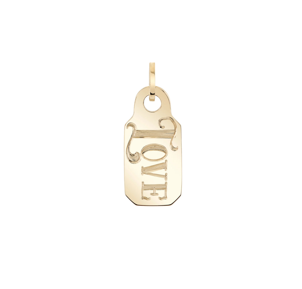Personalized Name It Price Tag Charm Necklace