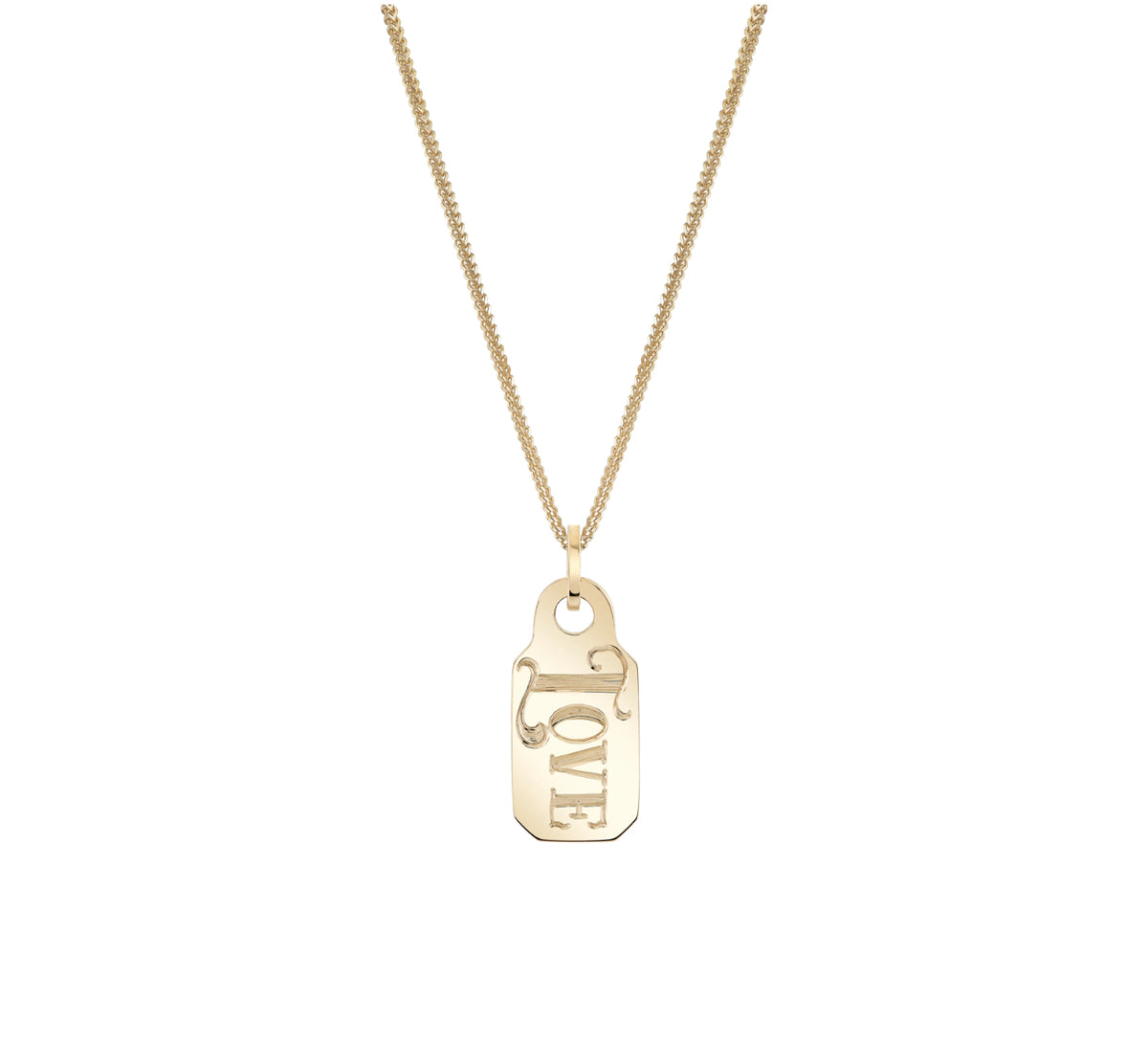 Personalized Name It Price Tag Charm Necklace