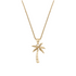 Pearl Palm Tree Paradise Charm Necklace