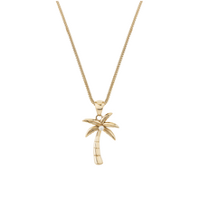 Pearl Palm Tree Paradise Charm Necklace