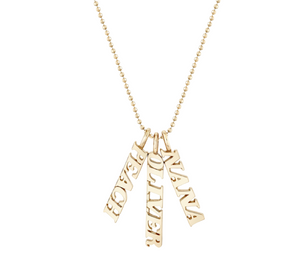 Personalized Script Name It Charm Necklace